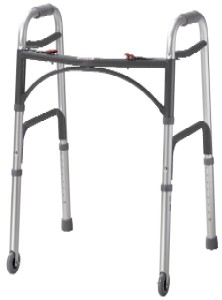 Deluxe Folding Walker with Wheels